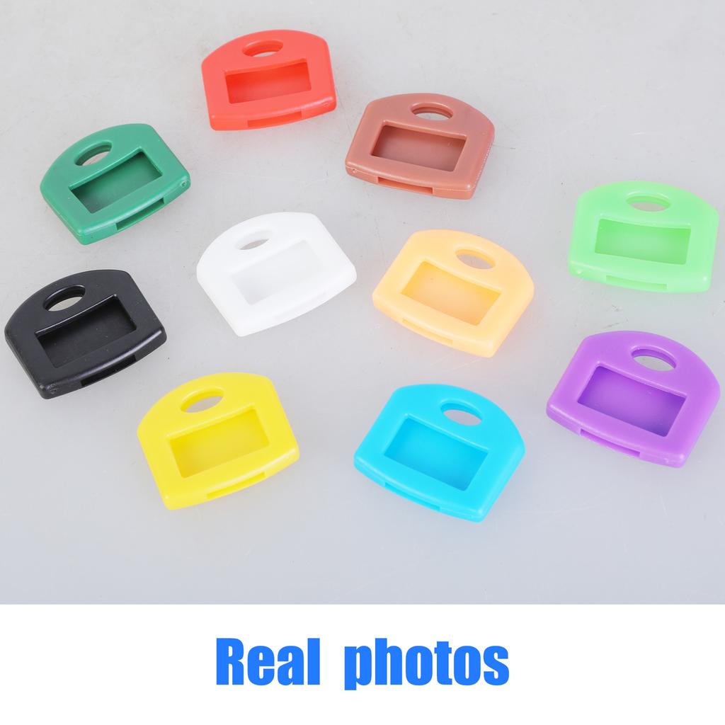 Colorful Silicone Key Caps Suitable For Easy Identification And Protective Of Front Door Key In Round And Square Styles