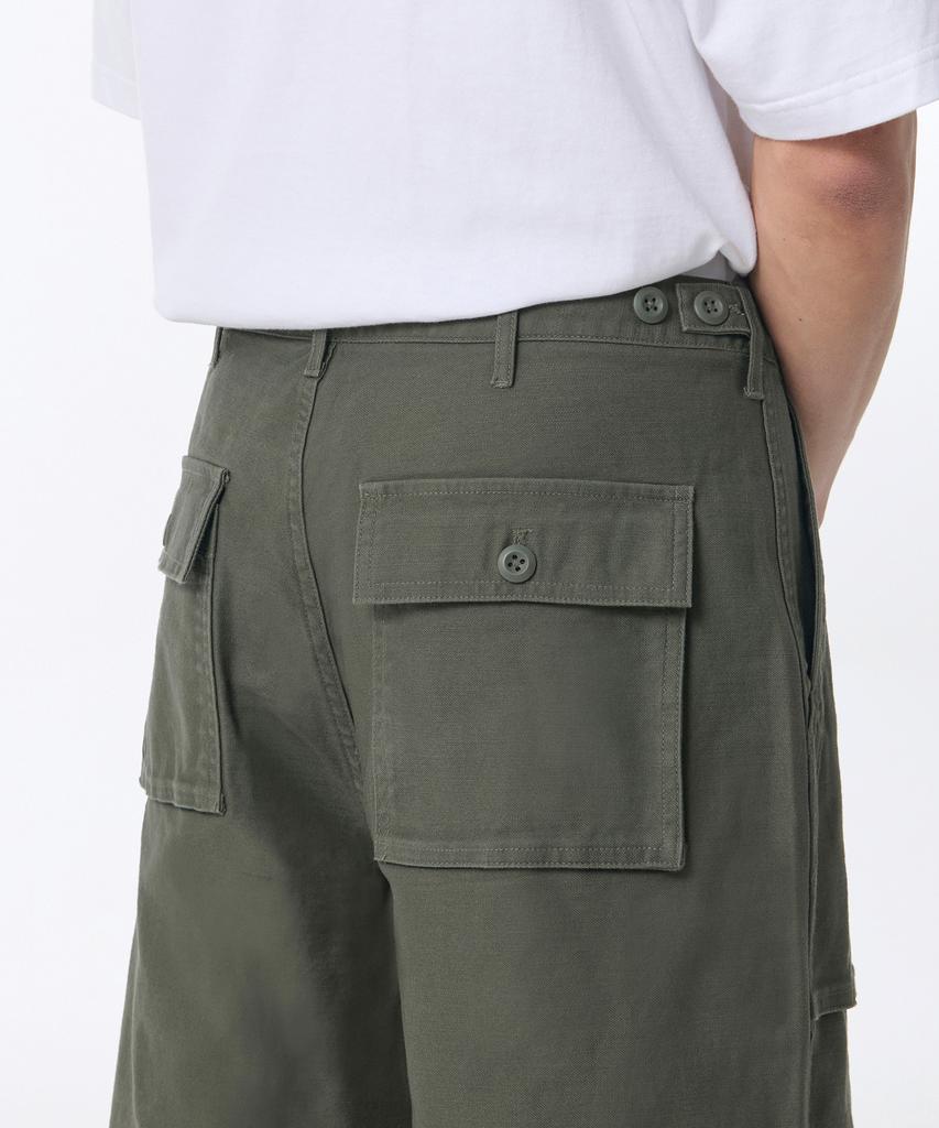 MUSINSA STANDARD Back Satin Bellows Pocket Fatigue Pants [Khaki]