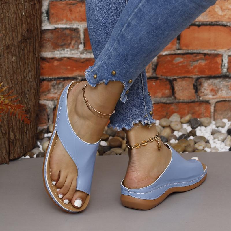 Women's Slippers 2026Summer New Flip-flop Fashion Outdoor Casual Sandals for Women Non-Slip Wedge Beach Slippers Sandalias Mujer