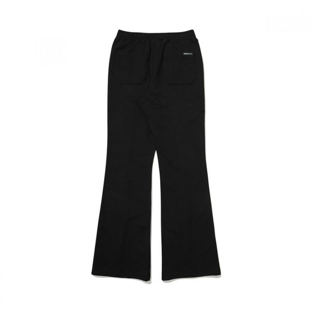 Woman Bootcut Pants Wrinkle  Black 