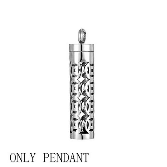 Stainless Steel Aromatherapy Essential Oil Diffuser Pendant Necklace