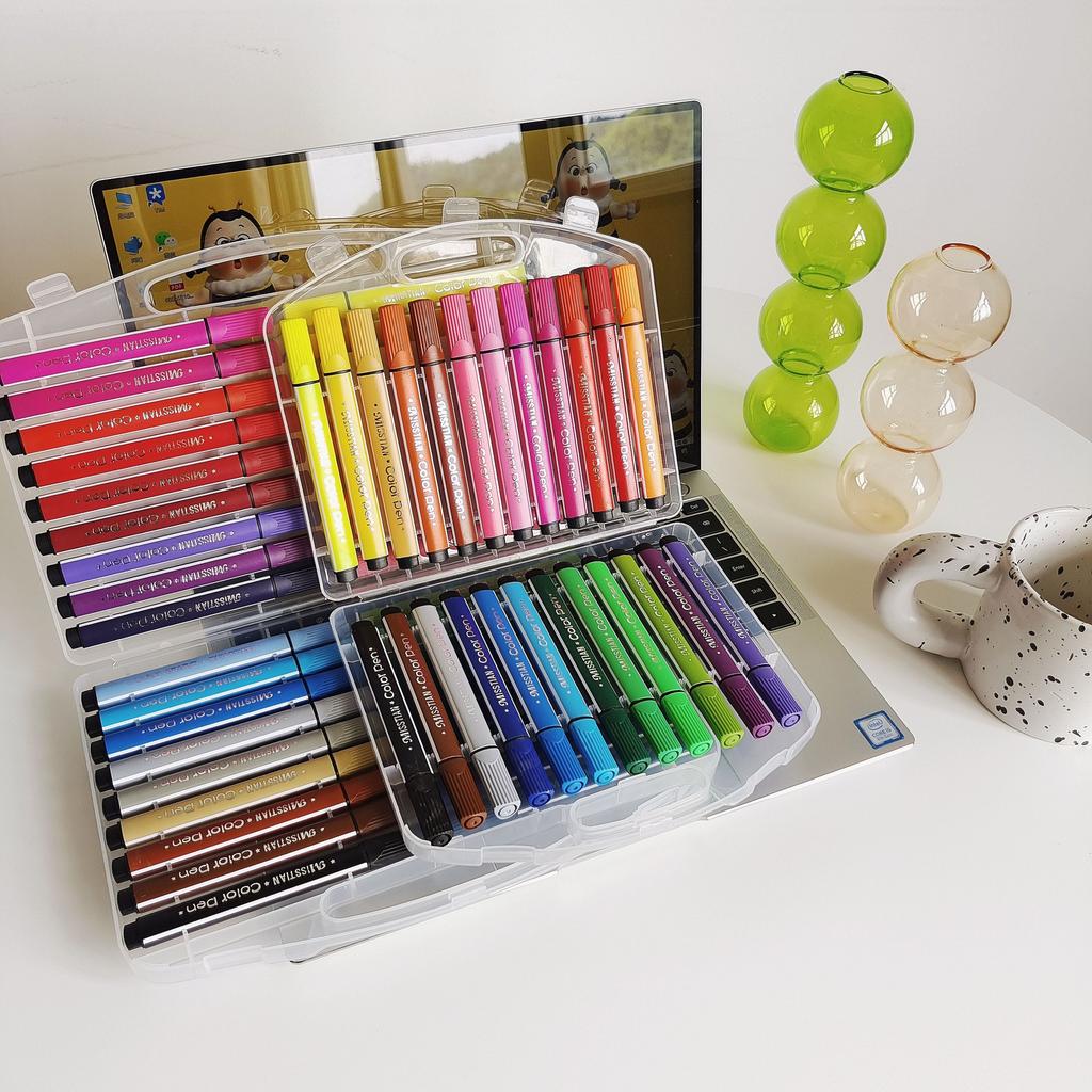 Children'S Washable Watercolor Pen Picture Book Coloring Coloring Coloring Pen Set Office Marker Color Cute 12 Colors