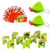 Frogs Tongue Out Gags Take Card Tongue Tic-Tac Chameleon Funny Kids Table Board Game For Family Party Lick Cards Contest Toy Set