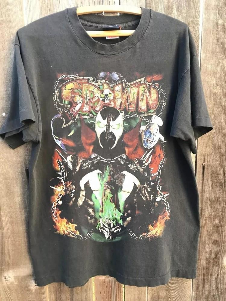 

Spawn Dbruze Movie Retro Style Charcoal Unisex Tshirt Reprint S5XL Unisex T-Shirt L