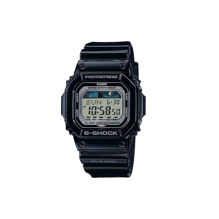 Casio G-Lide Series G-Shock Surfing Extreme Sports Watch Tidal Moon Phase Monitoring Quartz Movement Resin Strap Men watches Gray GLX-5600-1