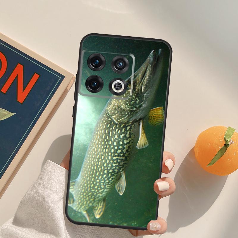 Hecht Fisch Angelköder Box Für OnePlus 13T 10T 10R 12R 13R 15 13 12 11 10 9 Pro Nord CE 5 2 3 4 Lite N20 N30 Hülle