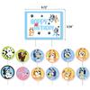 40PCS Bingo Bluey Birthday Party Supplies include Banner Cake Topper Balloons