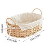 Imitation Rattan Rattan Storage Baskets Home Decoration Vegetable Fruit Hand-woven Baskets Multi-Purpose Toy Storage