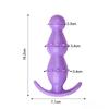 Soft Butt Plug Anal Plug Prostate Massage Stimulator Anal Trainer for Adult Erotic Sex Toys for Women Men Couples