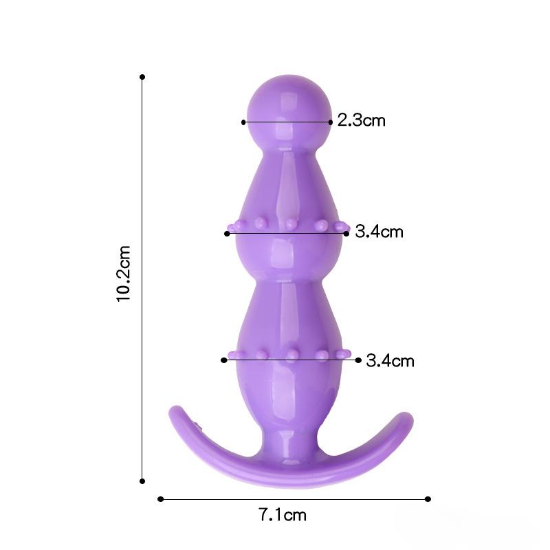 Soft Butt Plug Anal Plug Prostate Massage Stimulator Anal Trainer for Adult Erotic Sex Toys for Women Men Couples