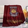 Benutzerdefinierter Name West Ham United2 Flanell-Decke, Hohe Qualität, Bequem für alle Jahreszeiten, Heimdekoration, Wärme und Komfort