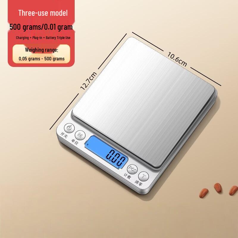 YEANTEEN High-Precision Digital Kitchen and Jewelry Scale - 2-Pack