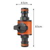 2Pcs Garden Hose Pipe Tap Shut Off Valve Fitting Connector Pipe Coupler Stop Water Connection Repair Joint Irrigation Adapter