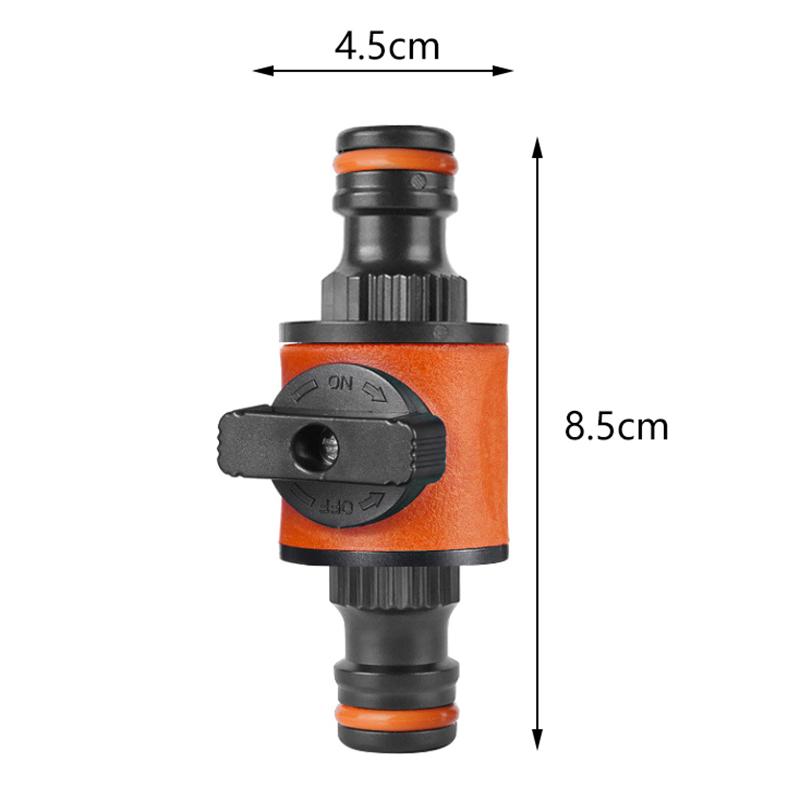 2Pcs Garden Hose Pipe Tap Shut Off Valve Fitting Connector Pipe Coupler Stop Water Connection Repair Joint Irrigation Adapter