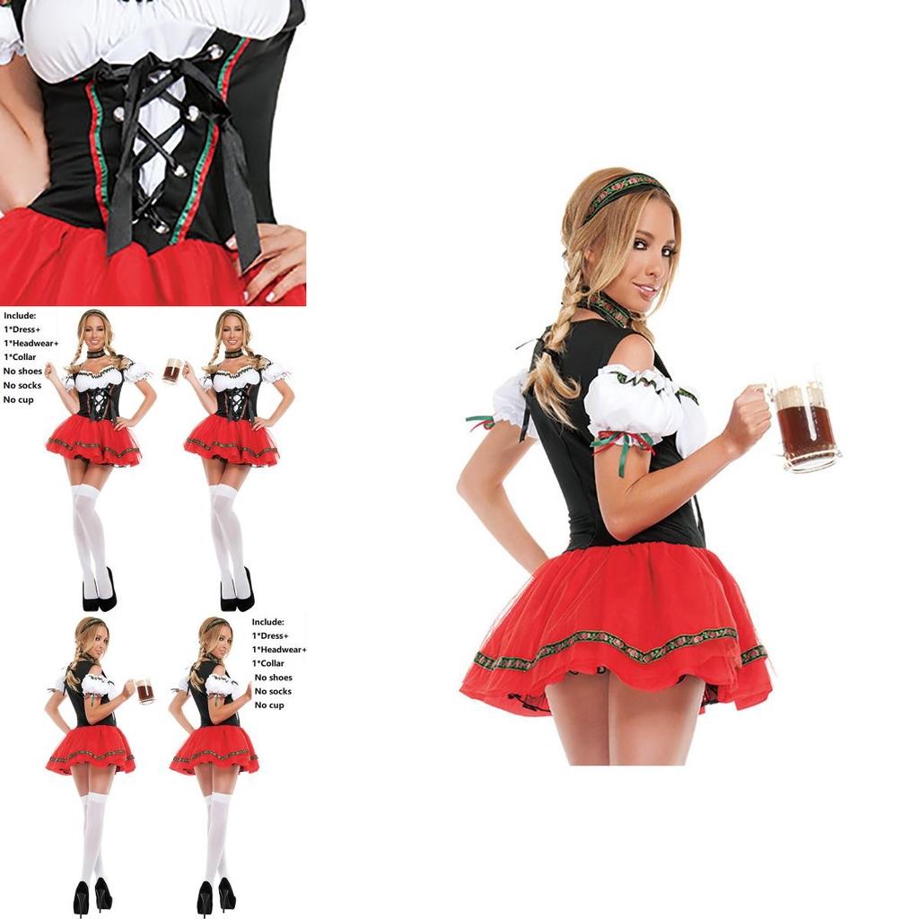High Quality Oktoberfest Beer Maid Wench Outfit Ideal For Themed Parties