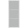 Vidaxl Interior Door, 83X201.5 Cm, White, Frosted Glass and Aluminum