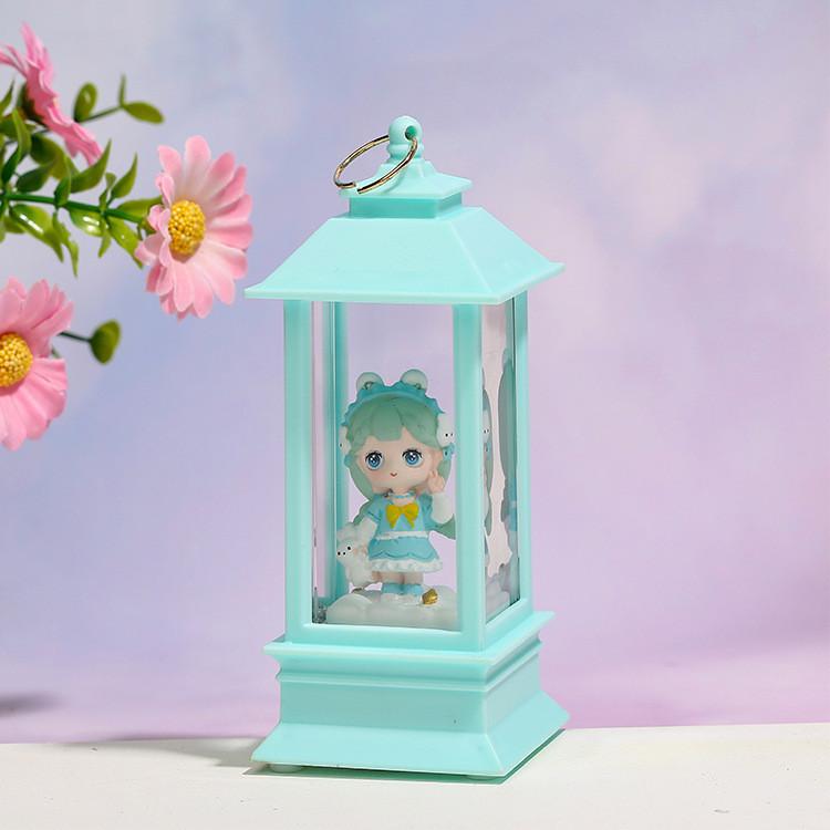Battery Lamp Night Powered Fourcolor Sweet Cartoon Cute Girl Shaped Light