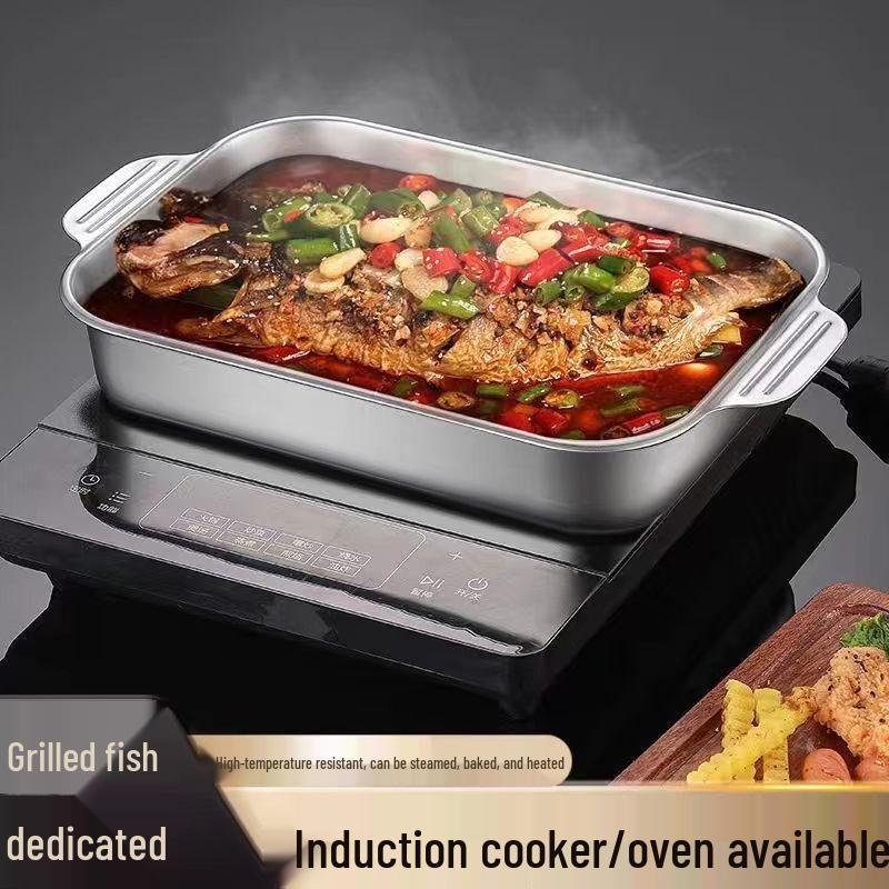 Zhijincheng Extra Large Deep Stainless Steel Roasting Pan
