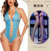European and American sexy lingerie perspective backless body sculpting lace
