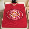 Girona FC FlAannel Blanket, High Quality Comfortable for All Seasons, Home Decor, Warmth and Comfort