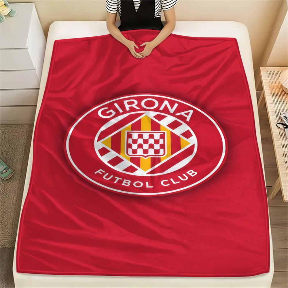 Girona FC FlAannel Blanket, High quality Comfortable for All Seasons, Home Decor, Warmth and Comfort