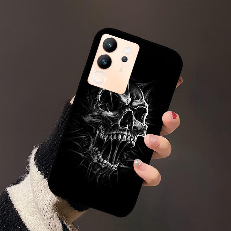 For Vivo V30 Lite 5G Case Fashion Cat Astronaut Flower Phone Bag For Vivo V30Lite 5G Luxury Protector Fundas Black Coque
