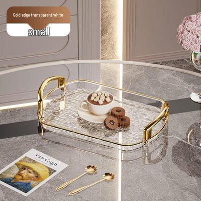 Silingfei Light Luxury PET Plastic Tray with Handle