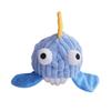 Pelúcia Fofa de Baiacu Squeaky Brinquedo para Gatos, Brinquedo Mastigável Durável de Veludo Cotelê para Gatos, Brinquedo Interativo para Gatinhos