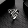 Retro Boho Vlinderring Voor Vrouwen Mode Zilverkleurig Uil Engelenvleugel Kat Dier Onregelmatige Openingsringen Vintage Sieraden Cadeau