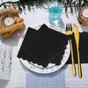 Servilletas de papel desechables de 2 capas, cuadradas, gruesas, de 25 cm, para cócteles, fiestas de cumpleaños, bodas, postres, bebidas y cenas, 100 hojas, 25 cm