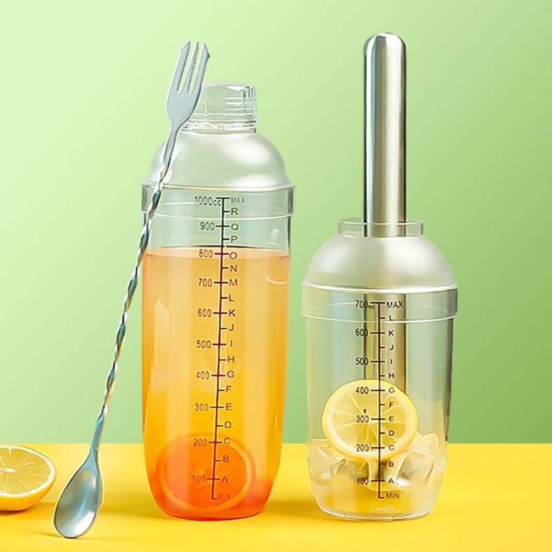 3/5/7Pcs Cocktail Shaker Set Cocktail Shaker And Measuring Jigger Set Drink Mixed Hand Shaker Tools For Bartending And Home Bar