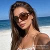 New European and American square sunglasses women's INS personalized fashion light luxury versatile street sunglasses UV protection outdoor