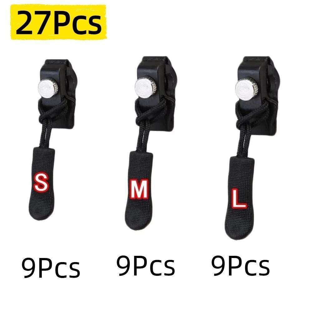 27Pcs Detachable Universal Zipper Repair Kit Fix 3 Sizes Zipper Teeth Repair  Bags Repair 27Pcs