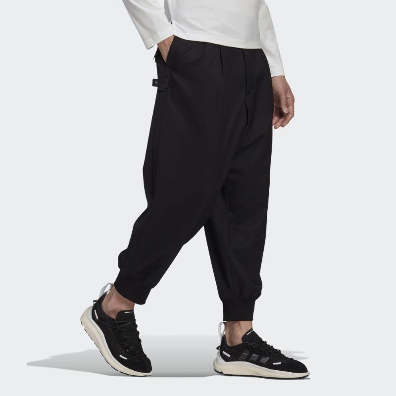 Y-3 Refined Wool Cuff Pant Black Men Bottoms GK4567
