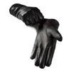 1pair Waterproof Black Thickened Gloves Solid Color Windproof Mittens PU Anti-cold Gloves  Driving