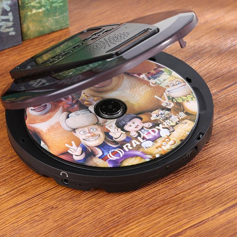 LCD Display CD Player Portable Rechargeable Portable CD Player Car 1050mAh CD  Personal CD Player with Headphones
