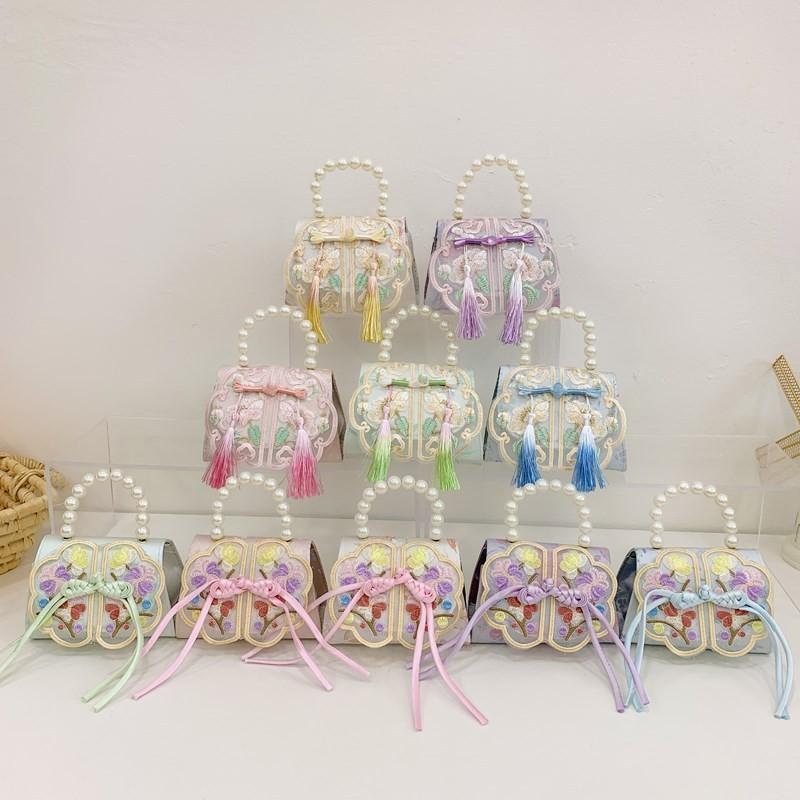 Girls Childrens Small Handbag With Colorful Solid Pattern And Fun Style For School Days