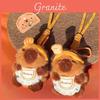 Toast Bread Hairband Capybara Plush Keychain For Kids And Fans
