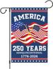 250th Anniversary America Garden Ag,250 Anniversary USA Ag 1776-2026 Commemorative American Yard Ag for Outside, 4th O