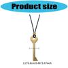 Elegant Metal Key Charm Black Rope Necklace Stylish Layering Pieces For Everyday Wear