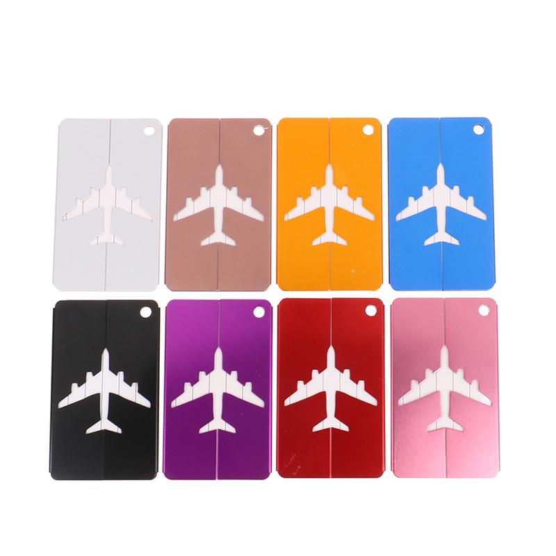 Aluminum Alloy Travel Luggage Tags Baggage Suitcase Address Tag Label
