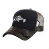 Unisex Outdoor Fishing Cap Fishing Hat Trucker Caps Hunting Has Fish Bones Snapback Hat MZ