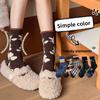 Female Autumn and Winter Warm and Thick Retro Sleep Moon Wool Tube Pile Socks