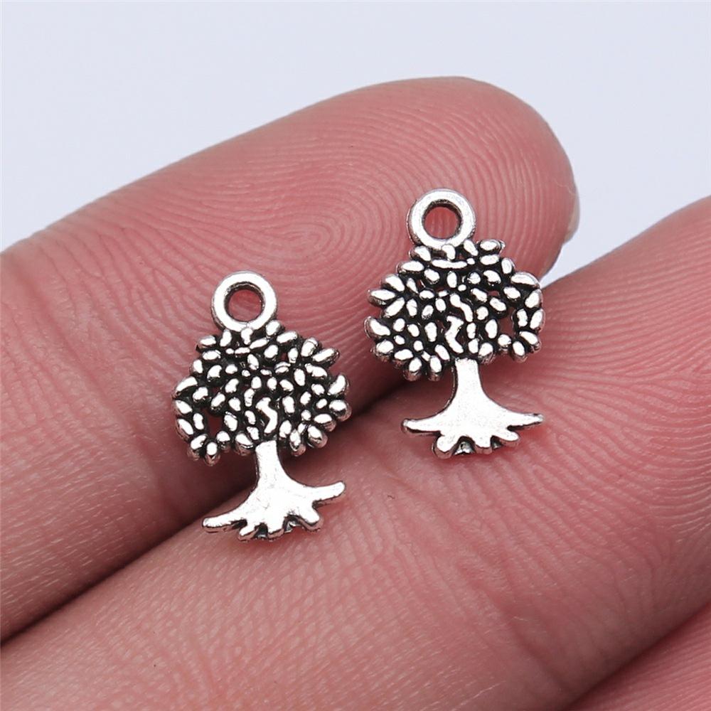 

20pcs Charms Tree Antique Silver Color Lucky Tree Pendant Charms Life Tree Charms For Jewelry Making