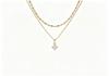 Necklace women's double-layer stacking simple personality high-end temperament versatile decorative pendant collarbone chain accessories