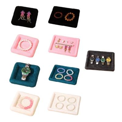 Modern Jewelry Showcase Tray Velvety Jewelry Display Tray Exquisite Charm Holder