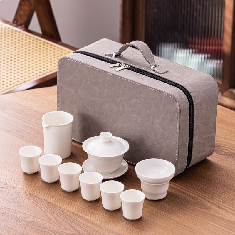 Ceramic Portable Travel Tea Set, Household Gift, Business Company To Send Customers High-end Gifts