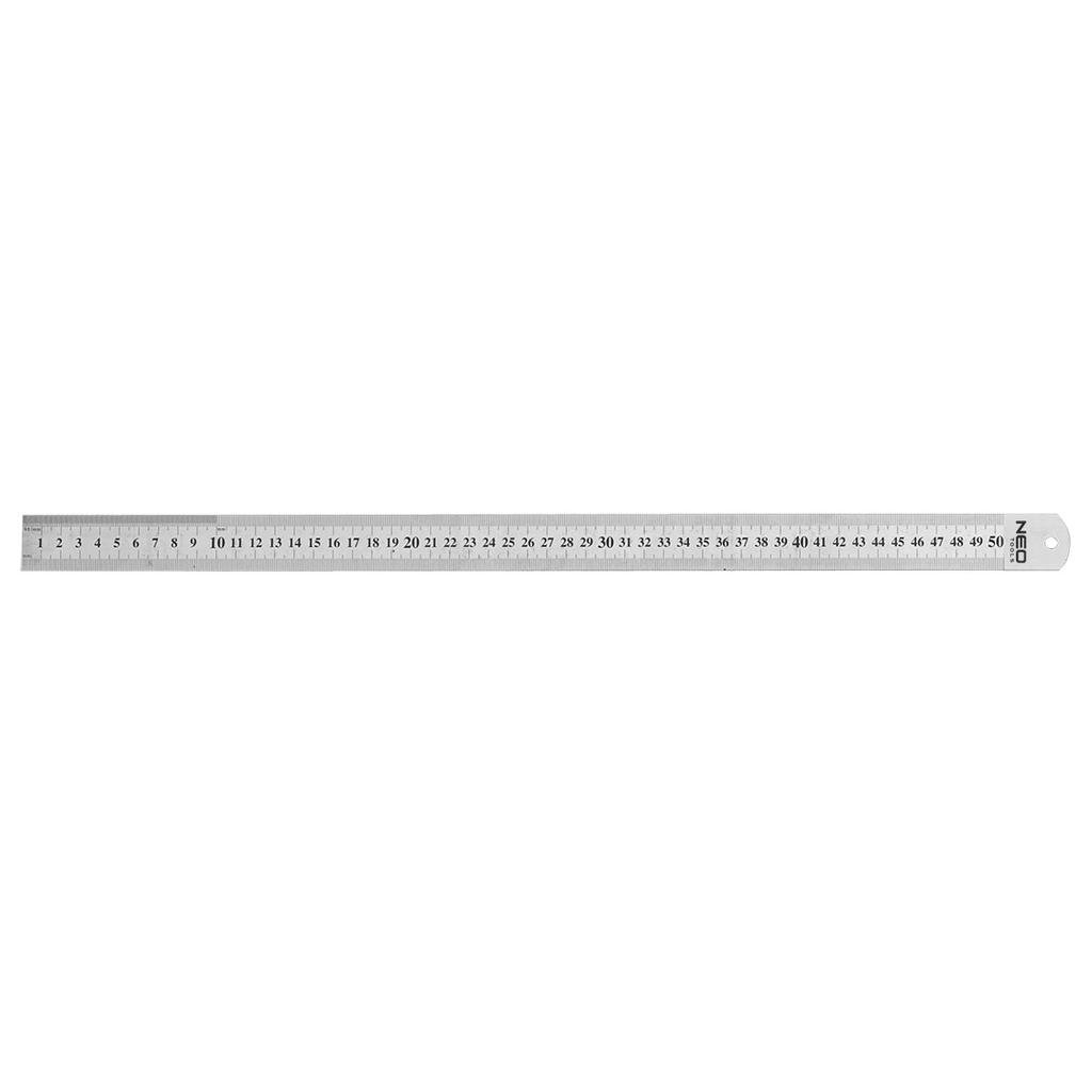 Ruler 50 cm, stainless steel