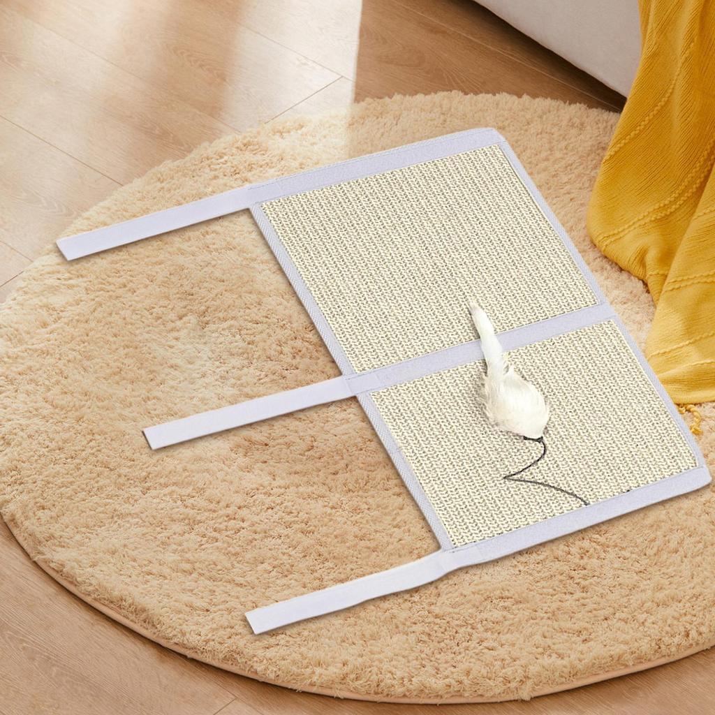 Cat Scratcher Mat Furniture Protection Adhesive Sisal Pet Cat Scratcher Furniture Protector Mat For Small Medium Large Breeds