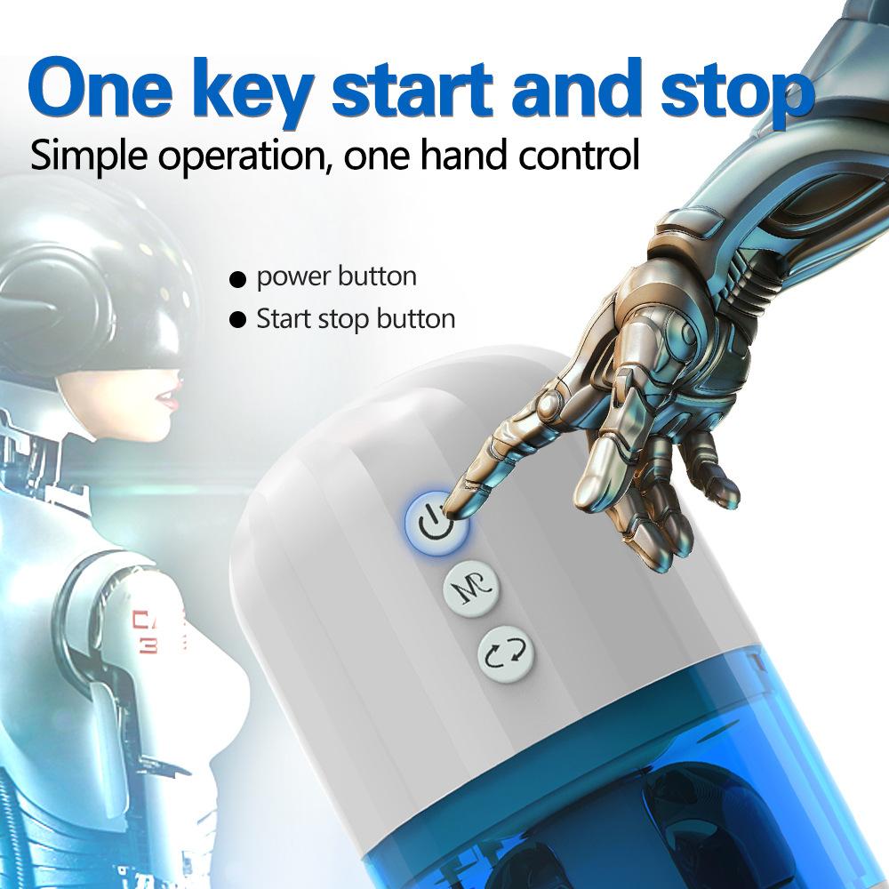 Fully Automatic Rotating Vibration Exercise Stroking Cup Adult Male Masturbation Device Suction Jet Cup Penis Training Device